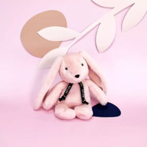 Le lapin PANTIN - Rose 22cm