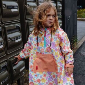 Poncho de pluie Retro Flower