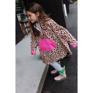 Poncho de pluie leopard Kid