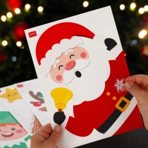 Lot de 70 autocollants électrostatiques NOEL