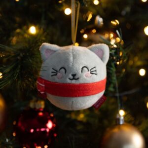 DÉCORATION DE NOËL EN PELUCHE - Chat