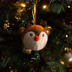 DÉCORATION DE NOËL EN PELUCHE - Renne