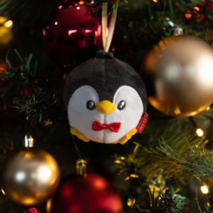 DÉCORATION DE NOËL EN PELUCHE - Pingouin