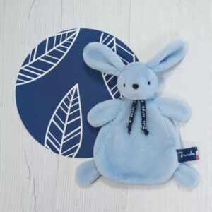 Le lapin DORLOTIN - Bleu 22cm