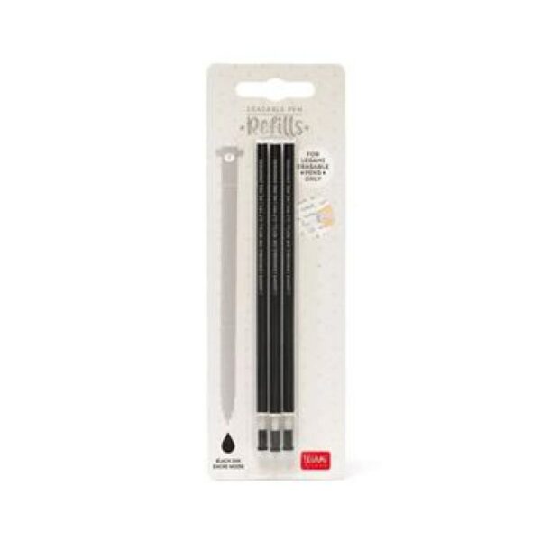 Recharges stylos effaçables LEGAMI - Noir - Inès et Antonin