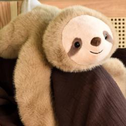 Les Podcoll - Peluche lestée 50 cm "Paresseux"
