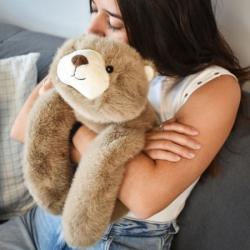 Les Podcoll - Peluche lestée 50 cm "Ours"
