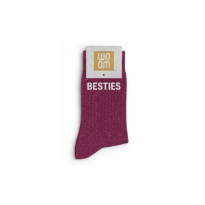 Chaussettes à Paillettes "Besties" Violet - Taille 36-40