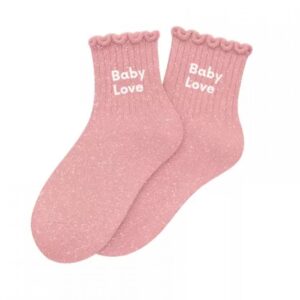 Chaussettes à Paillettes Enfant "Baby Love" - Taille 3-6 ans