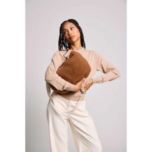 Sac Bandoulière Rosa Teddy Brun