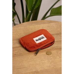 Porte monnaie Lili Velours Brique
