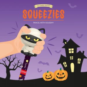Squeezies – Crayon avec anti-stress Kitty – Legami Edition limitée Halloween 2026