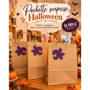 Pochette surprise halloween (dont 1 stylo Halloween édition limitée 2026)