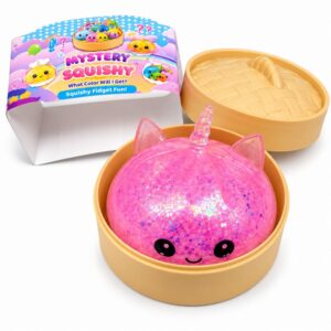 Mystery Squishy Dumpling Licorne Paillette 8,5 Cm
